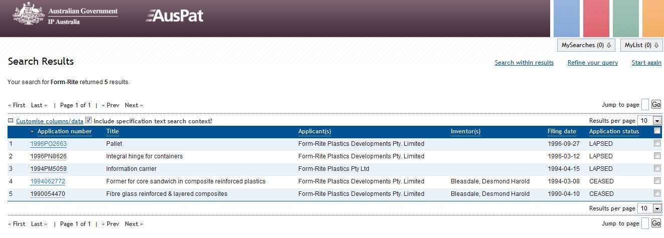 Patent Search